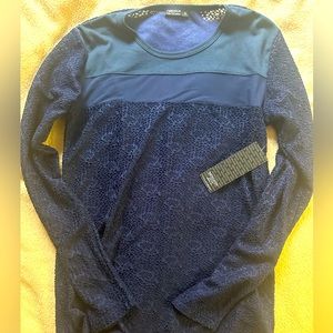 Mesh navy shirt